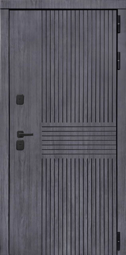 Входная дверь ДвериПРО Берген ФЛ-185 (10мм, ПВХ ясень белый) DPRO196650 внешняя сторона