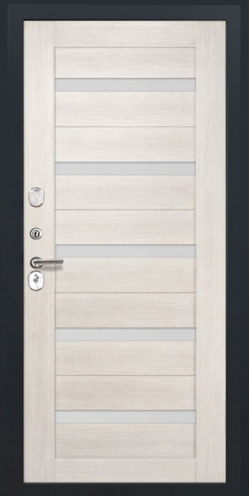 Входная дверь ДвериПРО Д-68 СБ-1 (ст. белое, 16мм, беленый дуб) DPRO198295 внутренняя сторона