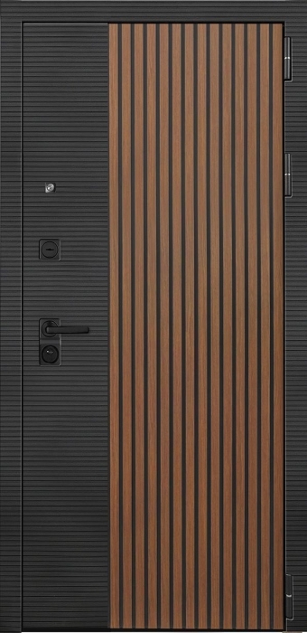 Входная дверь Модель L - 48 ФЛ-700 (10мм, ясень белый) внешняя сторона